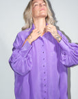 Silk Blouse in Violet