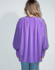 Silk Blouse in Violet