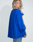 Silk Blouse in Ultramarine