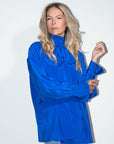 Silk Blouse in Ultramarine