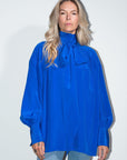 Silk Blouse in Ultramarine