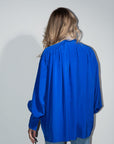 Silk Blouse in Ultramarine