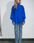 Silk Blouse in Ultramarine