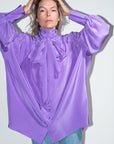 Silk Blouse in Violet